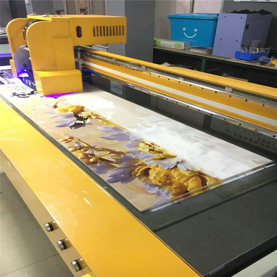 竹木纤维墙板印刷机 磁砖背景墙3D打印 创业加工项目